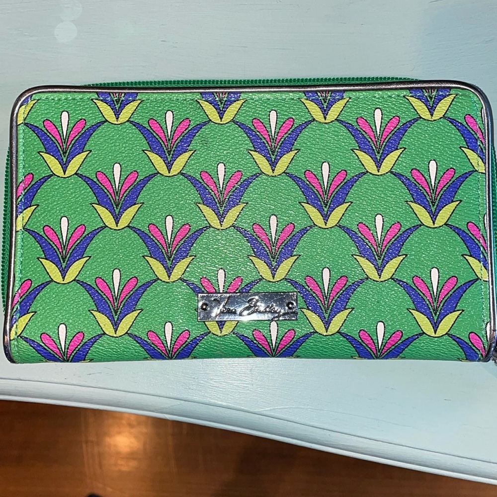 Vera Bradley Multicolor wristlet wallet.